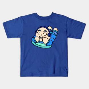 Chibi relax with headphone Kids T-Shirt